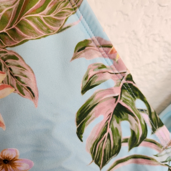 Kona Sol Women's Wrap-Front One Piece Floral Tropical Swimsuit - Picture 9 of 9